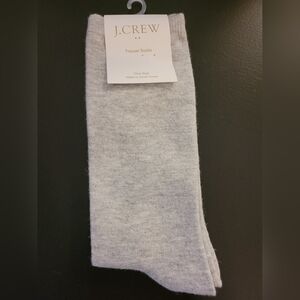 J. Crew nwt Trouser socks grey sparkles